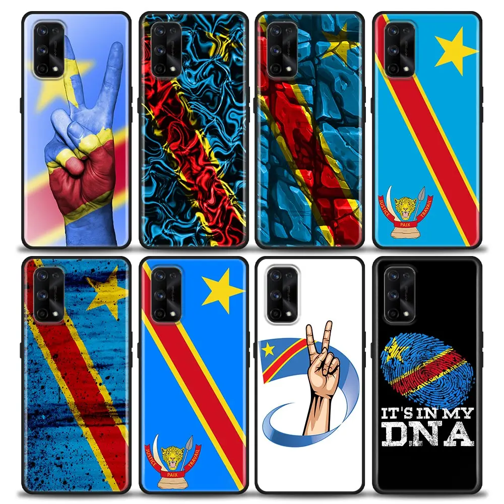 

Funda Case For OPPO Realme X50 X7 XT X 10 9 9I 8 8I 7 7I 6 5 Pro Plus 5G Case Capa Para Flag of the Democratic Republic of Congo