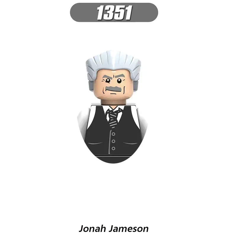 X0268 XH1345 XH1351 Серия супергероев Человек-паук Mystery Guest Кирпичи Строительный блок