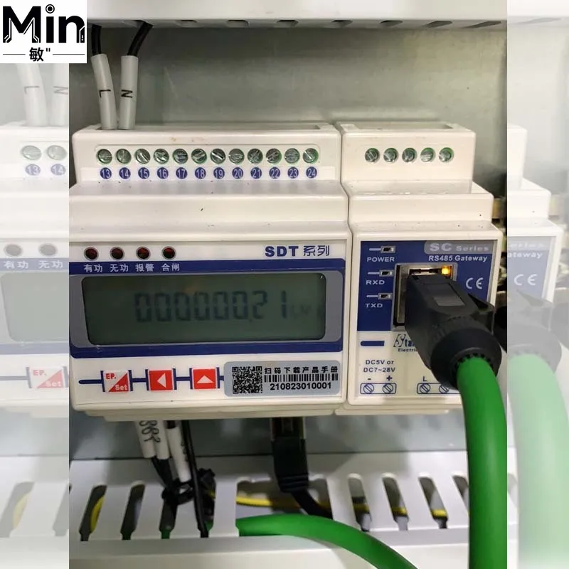 Фото Трехфазный счетчик энергии SDE430-C на DIN-рейку с точностью 0.5S, ModbusTCP Ethernet, ЖК-дисплей, 5А-600А №4