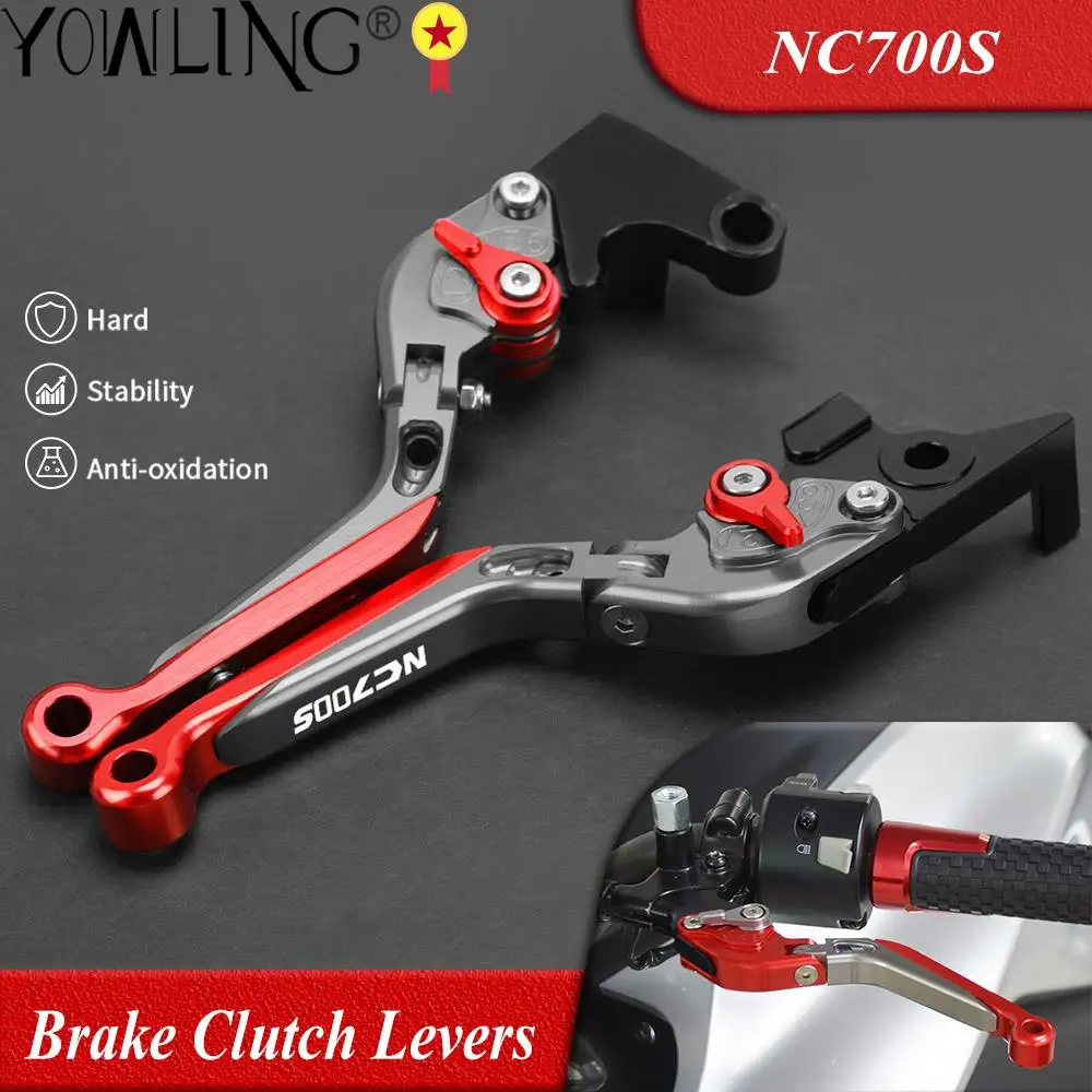 

Motorcycle Accessories Adjustable Folding Extendable Brake Clutch Levers Handle For Honda NC700S NC 700 S 700S NC700 S 2012 2013