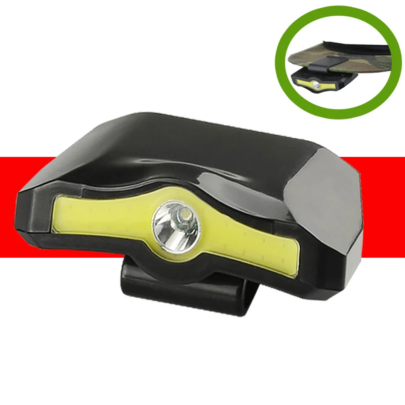 

LED Light Clip Headlamp Flashlight Miners Lamp for Hiking Camping Reading Working Fishing Head Lamp