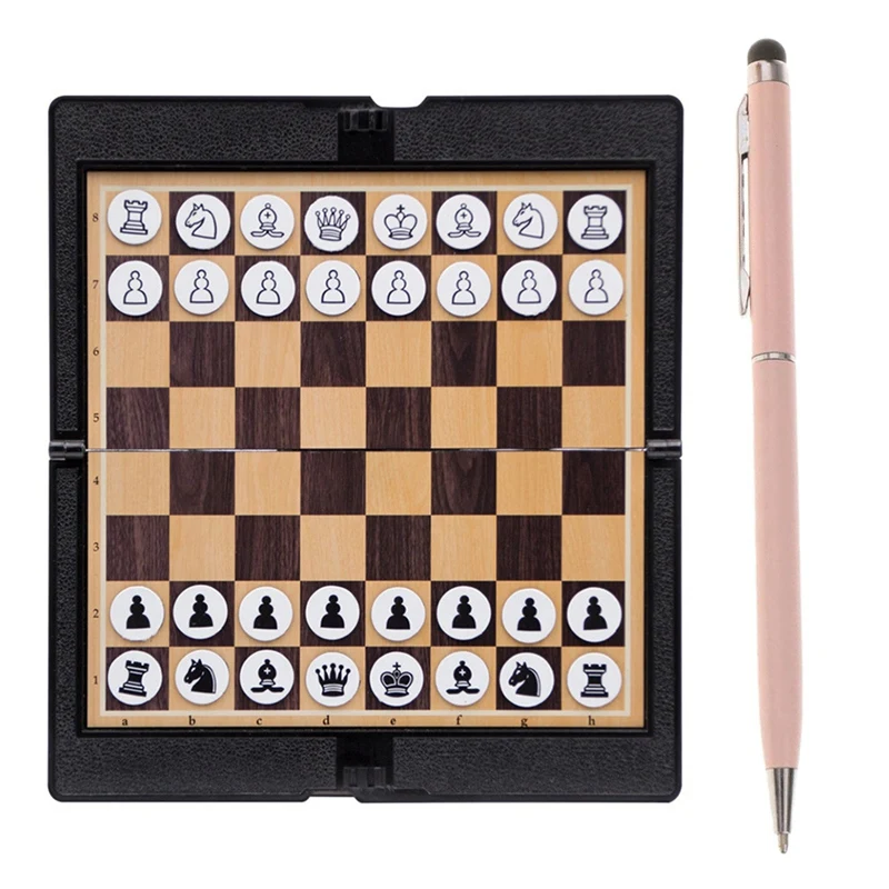 

Новый мини Магнитный Шахматный набор кошелек внешний вид портативная складная доска для шахматной доски и цифровая ручка для экранов пресса