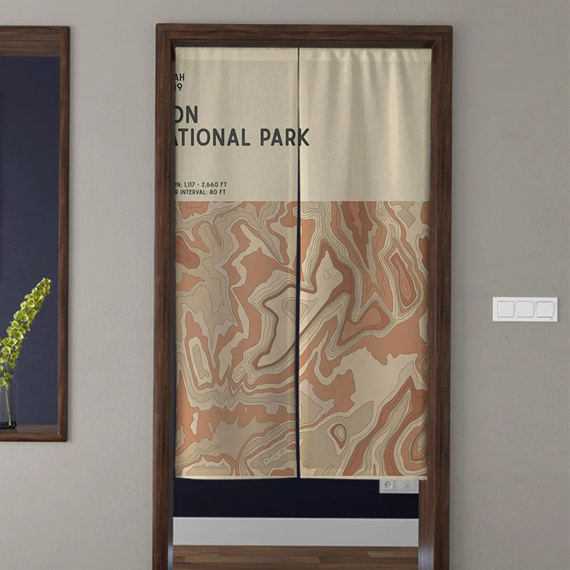 Скандинавская штора для перегородки