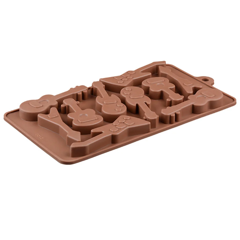 

Mold Silicone Chocolate Molds Guitar Tray Candy Ice Cookie Cake Musical Baking Cube Making Gummy Instrument Fondant Party