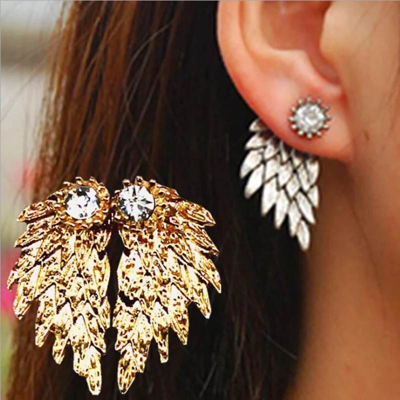 

Женские винтажные серьги-гвоздики с кристаллами