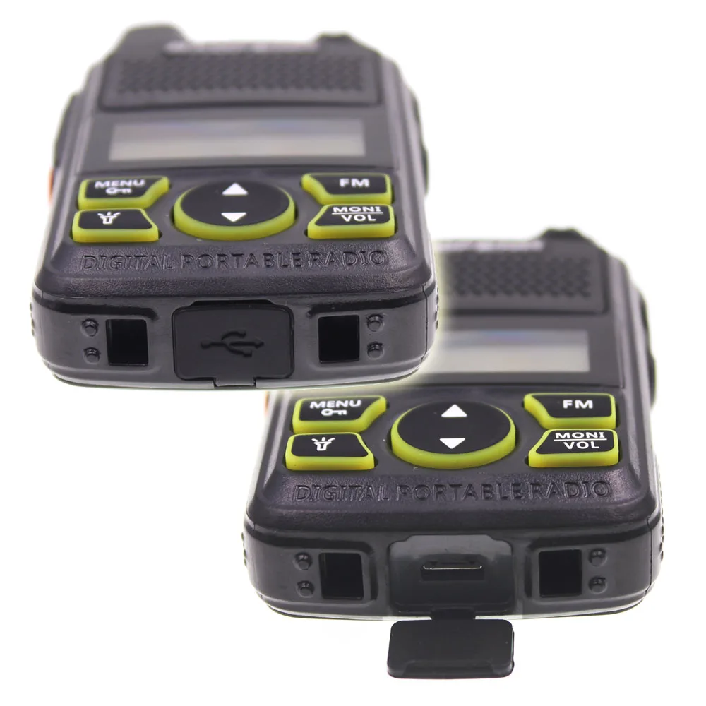 2pcs/lot BAOFENG T1 MINI Two Way Radio BF-T1 Walkie Talkie UHF 400-470mhz 20CH Portable Ham FM CB Radio Handheld Transceiver