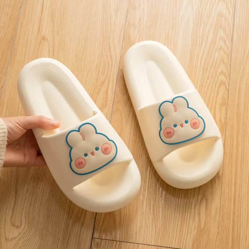 Cartoon Cute Rabbit Slippers Women's Indoor Bathroom Anti-skid and Wear-resistant Shoes Women Slipper Women Slippers House