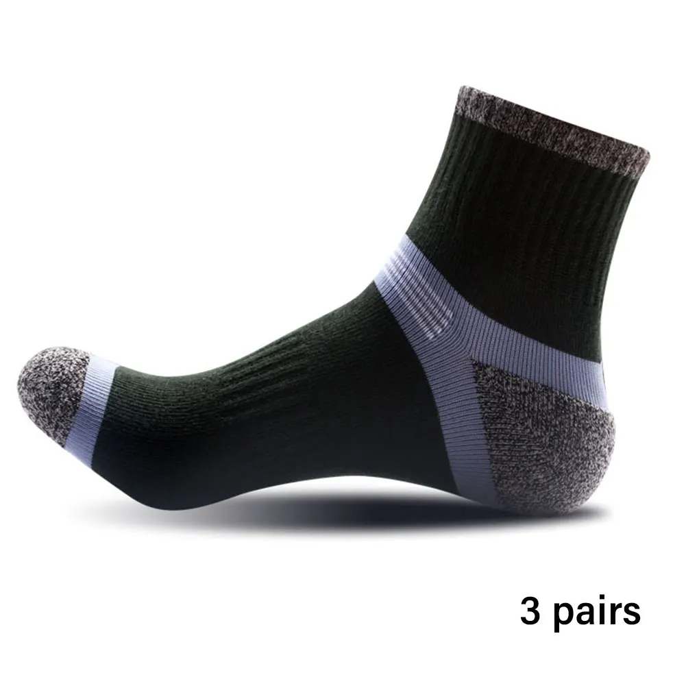 

3pairs Arch Support For Men Sport Compression Ankle Sock Breathable Plantar Fasciitis Cycling Yoga Elastic Soft Badminton