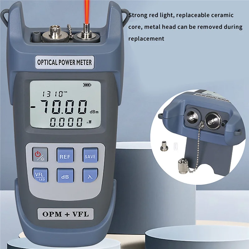 

COMPTYCO AUA-G710B оптический измеритель мощности (OPM -70 -+ 10 дБм) с визуальным детектором дефектов, тестер оптического волокна 10 км VFL 10 мВт