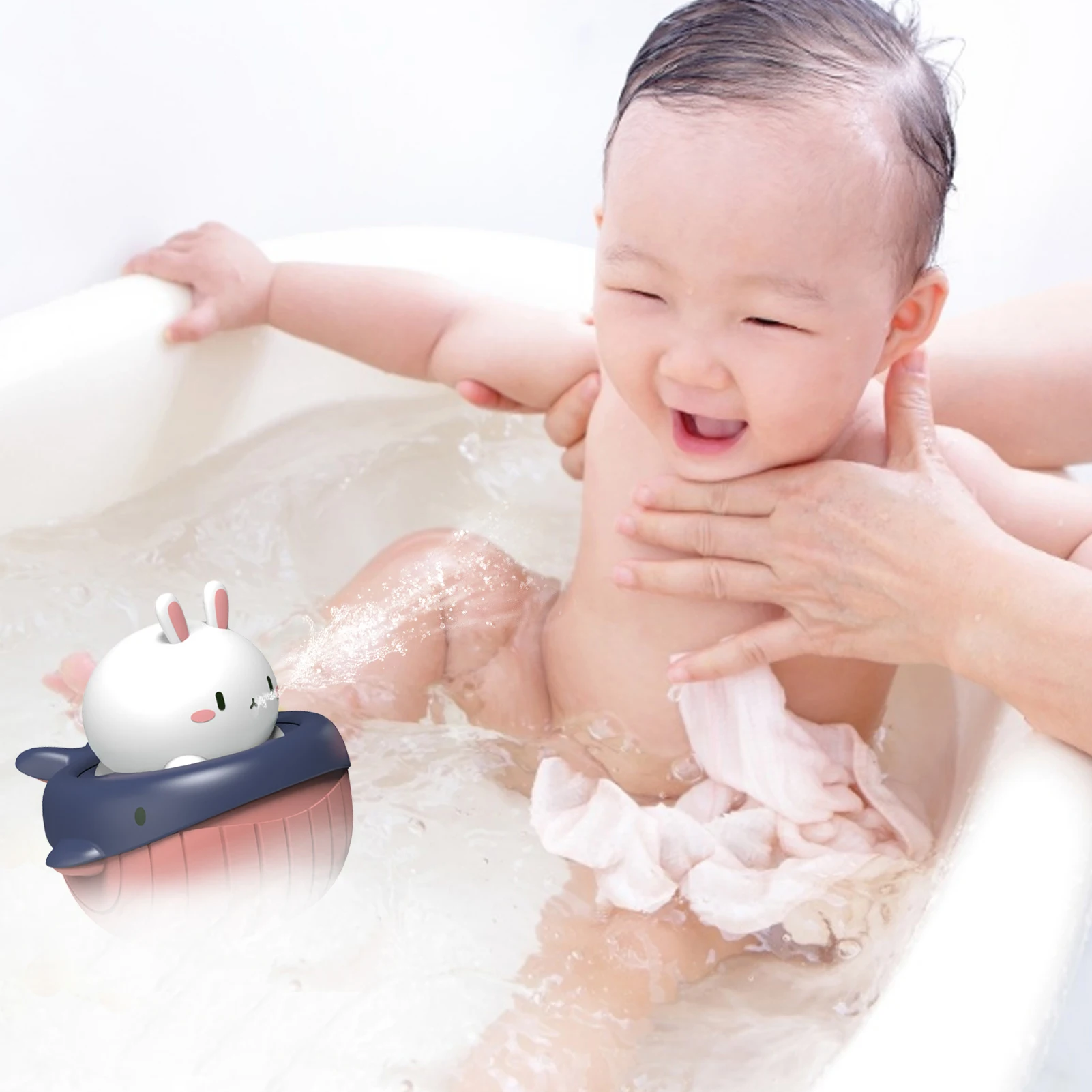 

Bath Toys For Boys Cute Rabbit And Whale Bathtub Toy Floating Animal Squirter Toys For Toddlers Bathtub Pool Shower Tub