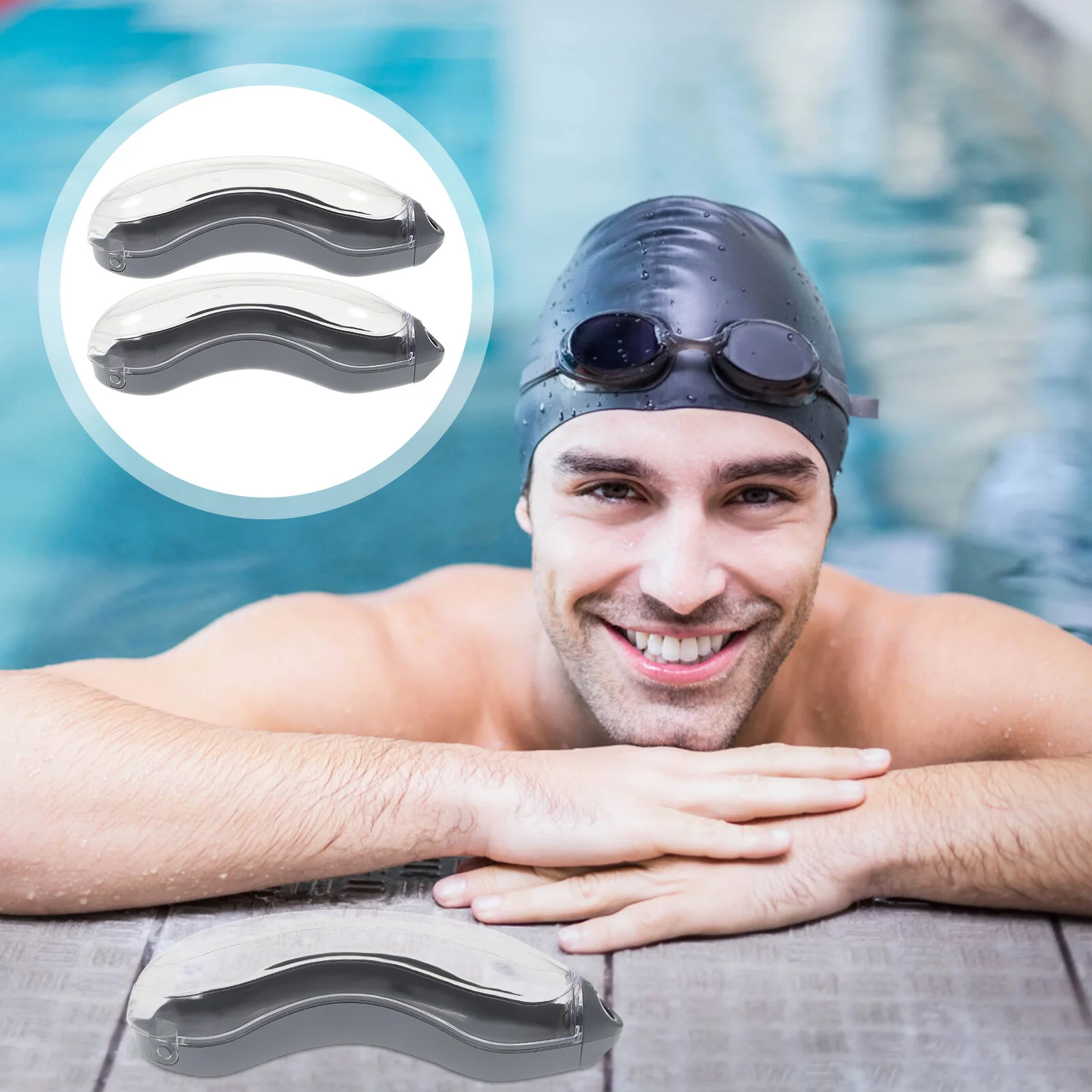 

3 Pcs Plastic Sleeve Containers Goggle Case Eyewear Cases Storage Portable Swim Carrying Protective Travel