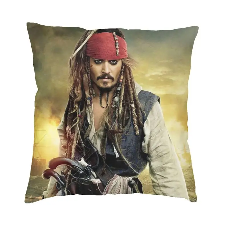 

American Famous TV Movie Actor Johnny Depp Cushion Cover Two Side 3D Printing Throw Pillow Case for Living Room Cool Pillowcase