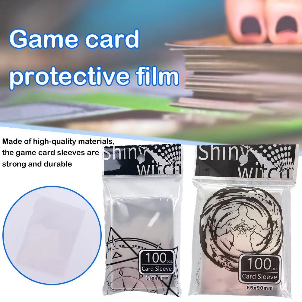 

100pcs/lot 61*88mm/65*90mm Card Sleeves Game Cards Protector For Magical The Gathering For Mtg Cards Tcg Board Game Card Sleeves