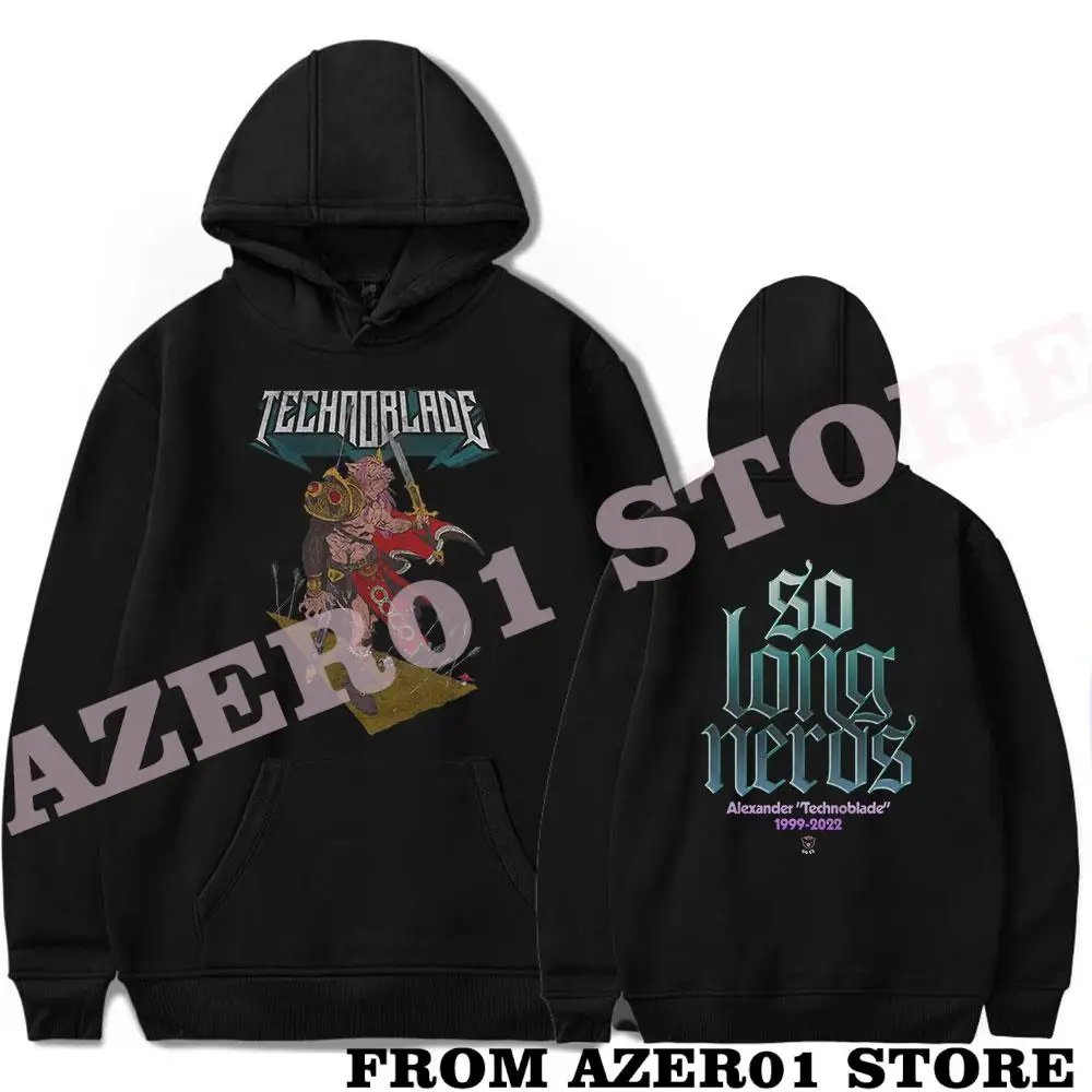 

Technoblade R.I.P RIP So Long Nerds Merch Hoodies Winter Men/Women Hooded Streetwear Hooded Techno Dream Team SMP Long Sleeve