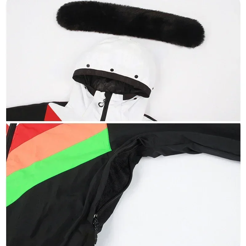 Цельный лыжный костюм новинка 2025 женские зимние уличные теплые ветрозащитные