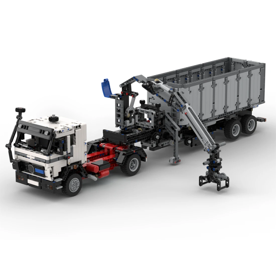 

Authorized MOC-93768 Truck NG-1632 Dump Trailer With Crane Building Blocks MOC Set Toy For Boys By OldOlney