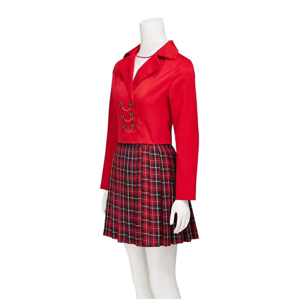 Костюм для косплея музыкальный Хезер Чандлер красная униформа топ юбка повязка