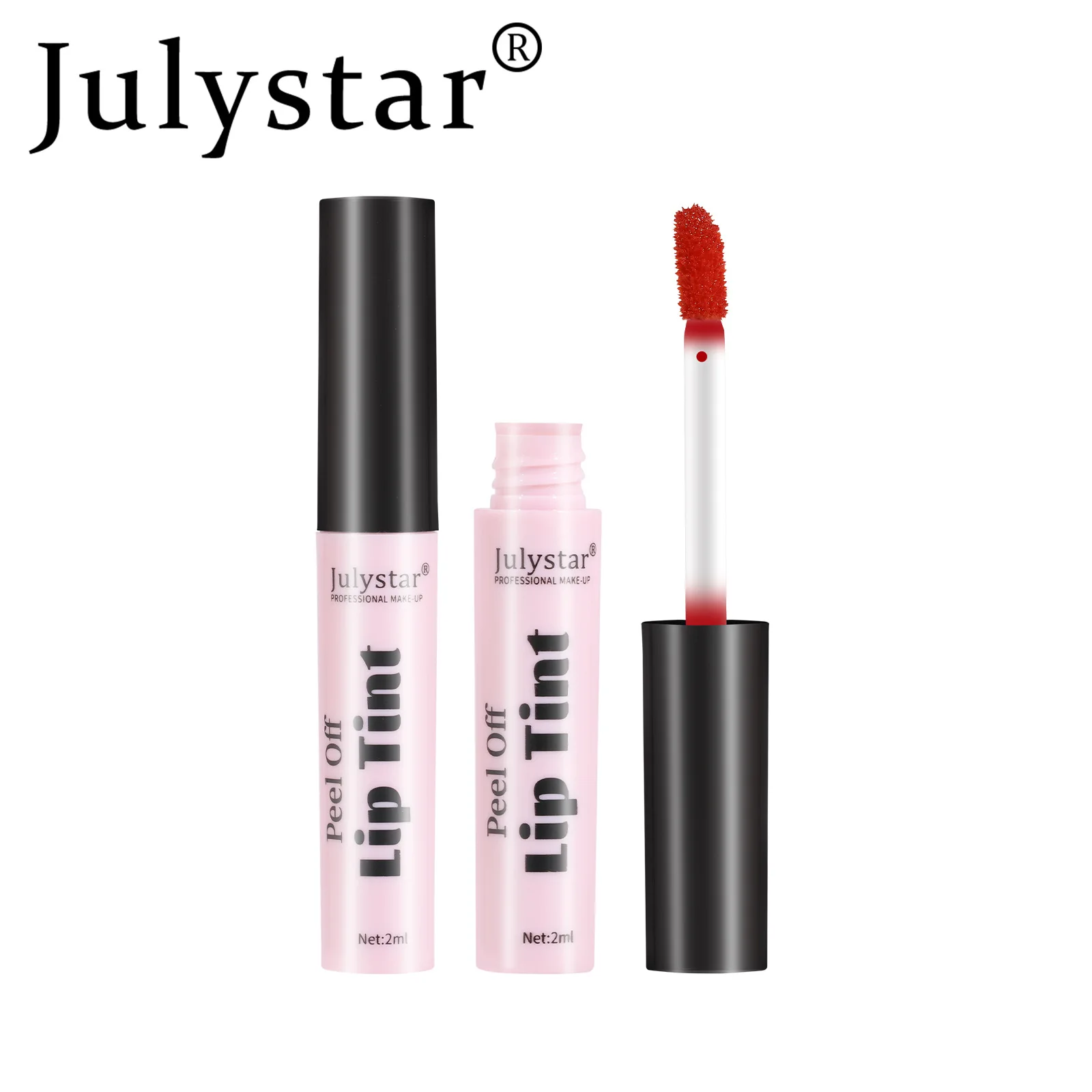 Фото Julystar Peel Off жидкая губная помада 6-цветная водостойкая стойкая матовая розовая губная помада увлажняющий крем отрывная пятна для губ косметический макияж №4