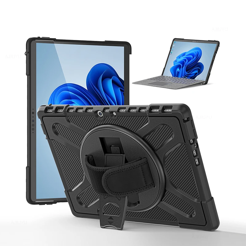 

Чехол для Microsoft Surface Pro 8, 13 дюймов, чехол с полной защитой корпуса, противоударный чехол для Surface Pro 8 с плечевым ремнем