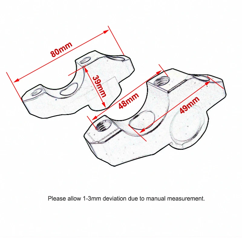 Подходит для BMW S1000R M1000R S 1000 R M 1000 R 2014-2023 2022 2021 2020 2019, удлиняющий зажим для руля мотоцикла, крепление (art.: 3920cd206dea7) - 3920cd206dea7