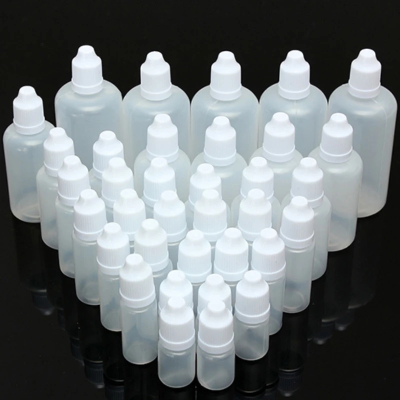 50PCS 3ml/5ml/10ml/15ml/20ml/30ml/50ml Wholesale Empty Plastic Squeezable Dropper Bottles Eye Liquid Dropper Refillable Bottles images - 6