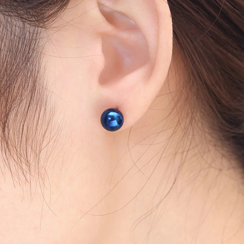 Маленькие круглые серьги-гвоздики с шариками для женщин и мужчин тонкие гвоздики