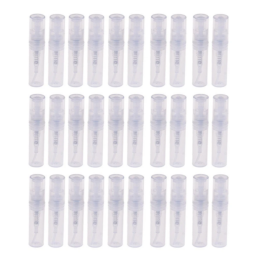 

Mini Transparent 2 ML Spray Plastic Bottle Spray Perfume Empty Sample Bottle Suitable for Travel Party 60Pcs