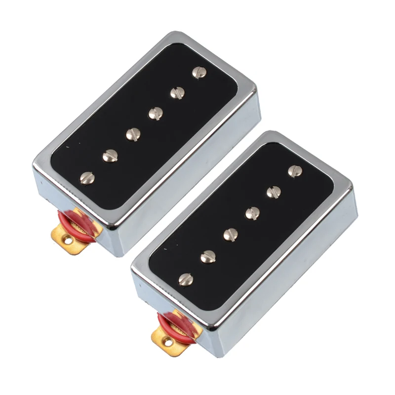 

Style Open Single Coil Pickup 6 Hole 50MM 52MM Pickup for LP Guitar Chrome with Black