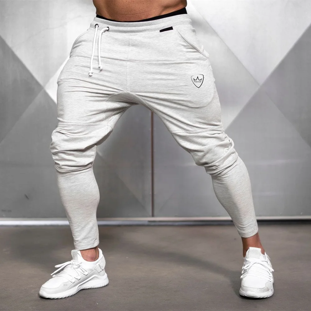 

Men Gym Sweatpants Jogging Spring Autumn Male Casual Trousers Male Fitness Sport Workout Cotton Track Pants Men's Sportswear