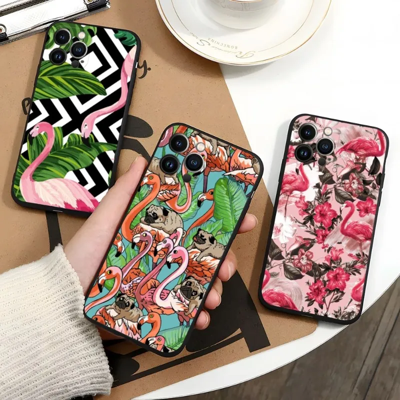 

Flamingo Phone Case For Iphone 13ProMax 11 12 Pro Max Mini Xr X XsMax 6 6s 7 8 Plus Shell Cover