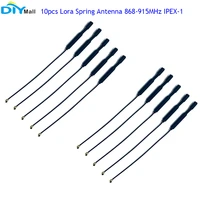 10pcs lora spring antenna 868 915mhz ipex 1 interface built in copper pipe 2dbi gain 10cm for iot devices esp32 lora oled board