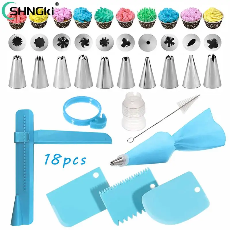 

Силиконовый кондитерский мешок с наконечниками, кухонный кондитерский мешок для торта, глазури, крема, инструменты для украшения тортов, ис...