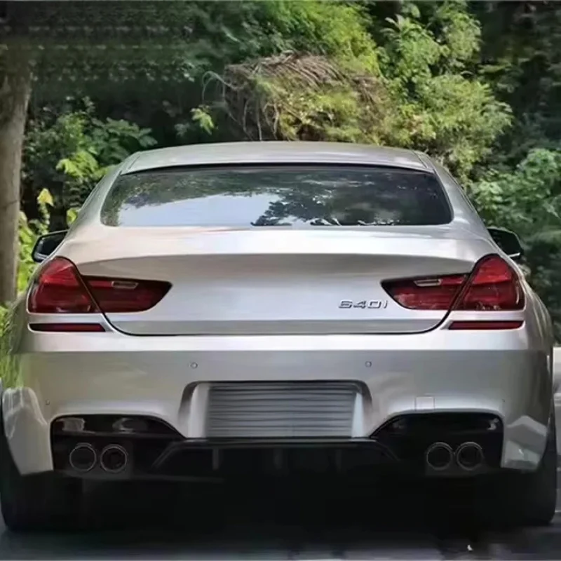 Фото Для BMW 6 серии F12 F13: Новый модифицированный обвес в стиле M6 — задний бампер, передний бампер, крылья, боковые пороги, диффузор, выхлопная труба №3