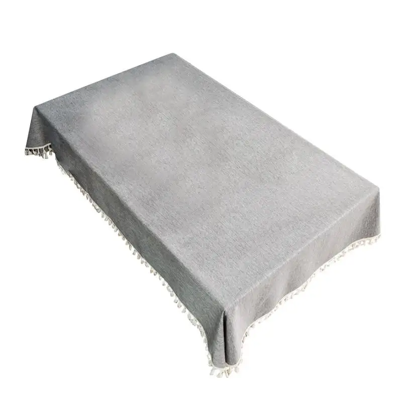 

Скатерти из хлопка и льна, прямоугольное украшение для стола, настольное украшение для вечеринок, обеденный стол