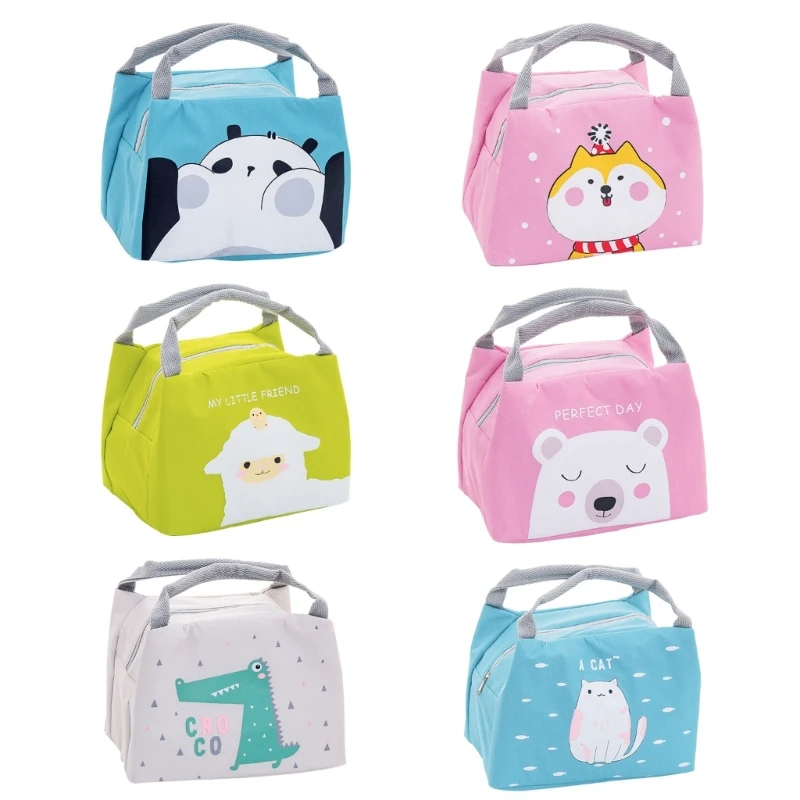 

Cute Lunch Bag Tote Bag Lunch Box Insulated Lunch Container Milk Bottle Holder