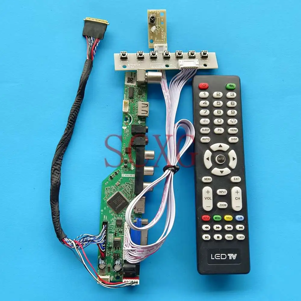 

Светодиодная подсветка для телефона, VGA USB HDMI-совместимый экран 17,3 дюйма 1600 900 LVDS 40 Pin TV аналоговый сигнал