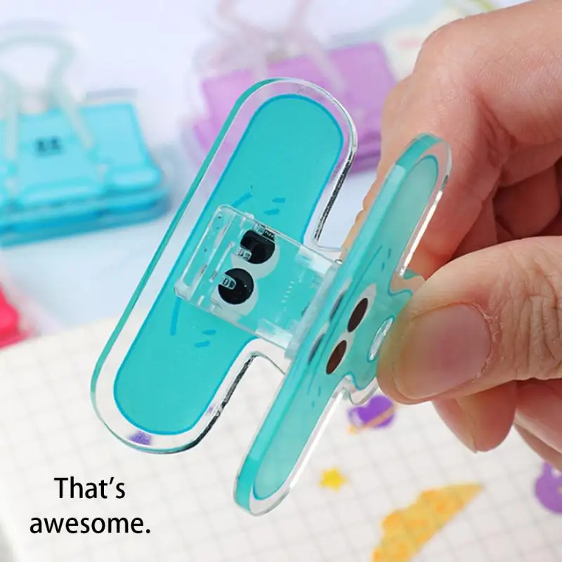 Вдохновляющие Мультяшные канцелярские принадлежности зажим фиксированная