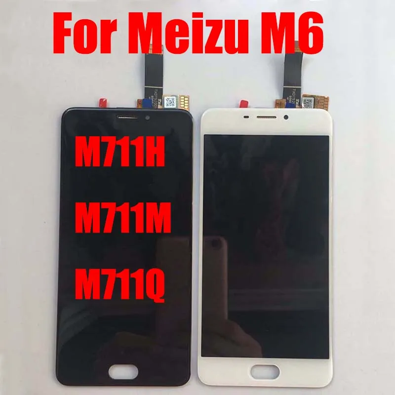 ЖК-дисплей 5,2 дюйма для Meizu M6 M711H M711M M711Q, панель Pantalla с сенсорным экраном для Meizu M6, сенсорный экран с дигитайзером, стекло в сборе ЖК-дисплей 5,2 дюйма для Meizu M6 M711H M711M M711Q, панель Pantalla с сенсорным экраном для Meizu M6, сенсорный экран с дигитайзером, стекло в сборе