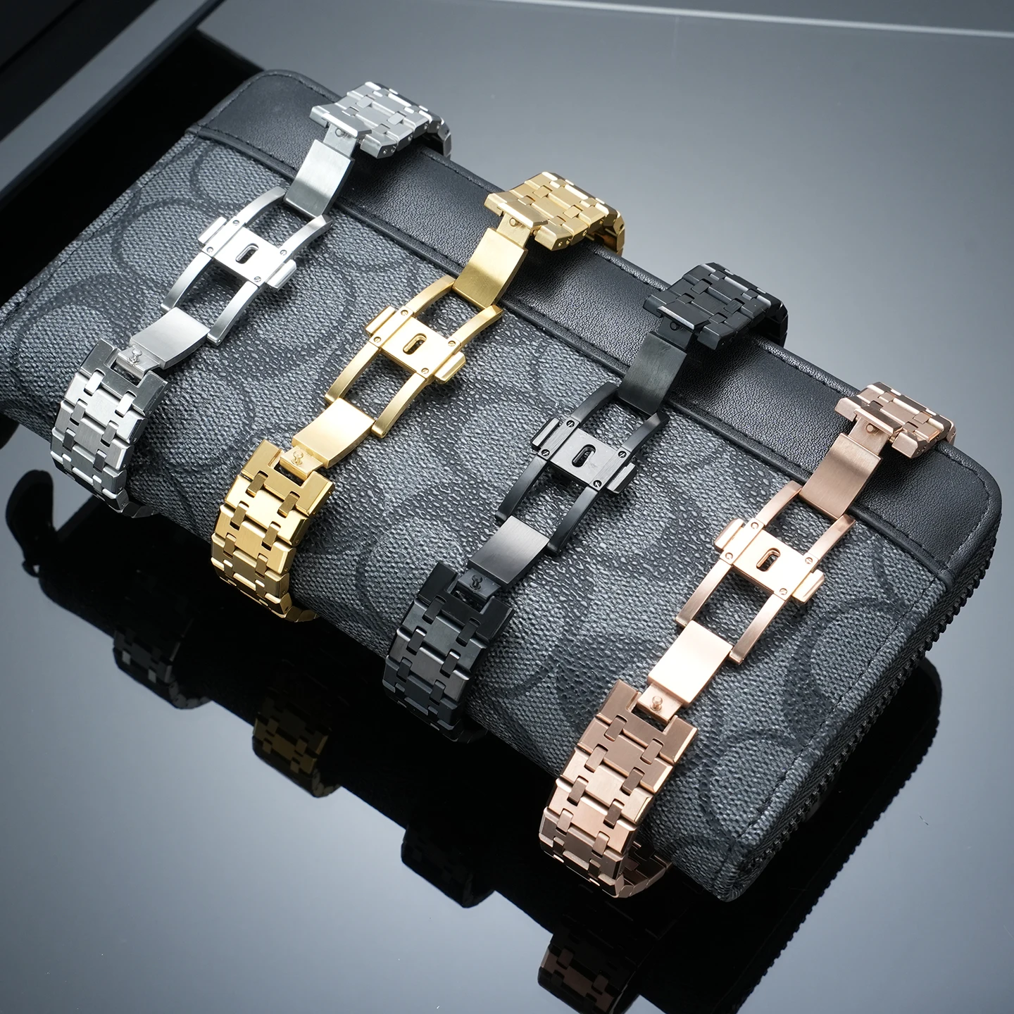 Фото Подходит для Casio Octagonal Farm Oak GM-2100/GBM-2100, корпус из нержавеющей стали + ремешок, аксессуары для модификации часов GM2100. №5