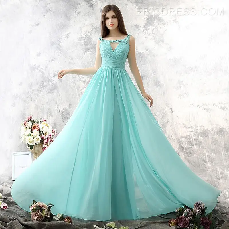 

Free Shipping vestido de festa beach chiffon hot sexy Long Prom party gown 2018 robe de soiree Formal flowers bridesmaid dresses