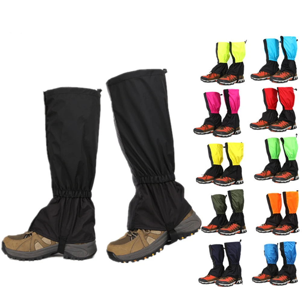 1 Pair Outdoor Snow Cover Desert Sand-proof Foot Cover Adult Children Outdoor Hiking Boots Leggings Waterproof Ski Leg Gaiters