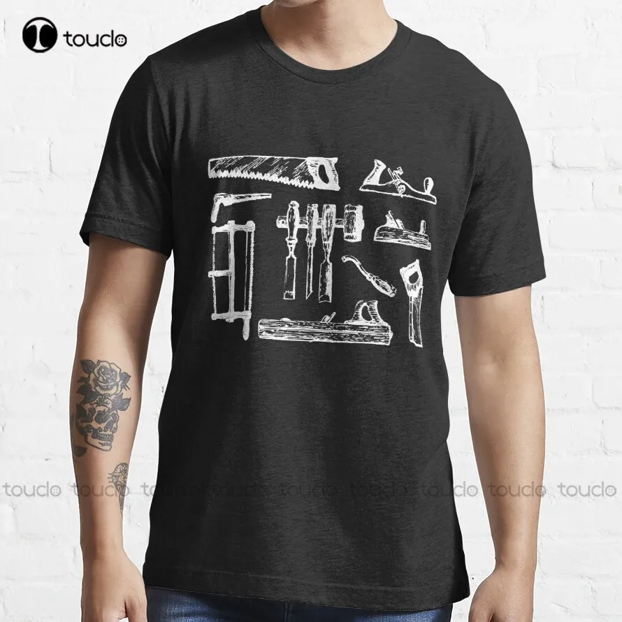 

Vintage Woodworking Tools Trending T-Shirt Christian Shirts For Women Custom Aldult Teen Unisex Digital Printing Tee Shirts New
