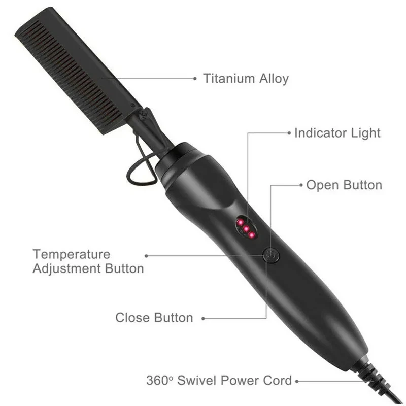 Электрический выпрямитель для длинных вьющихся волос домашнего использования