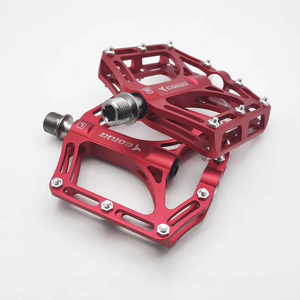 

Experience Smooth and Efficient Riding with MTB Bicycle Pedals 3 Bearings Titanium Axis and Ultra Light 212g 9/16inch