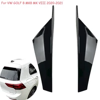 car rear window trim side spoiler wing trunk canard splitter cover lip stickers for volkswagen vw golf 8 mk8 mk viii 2020 2021