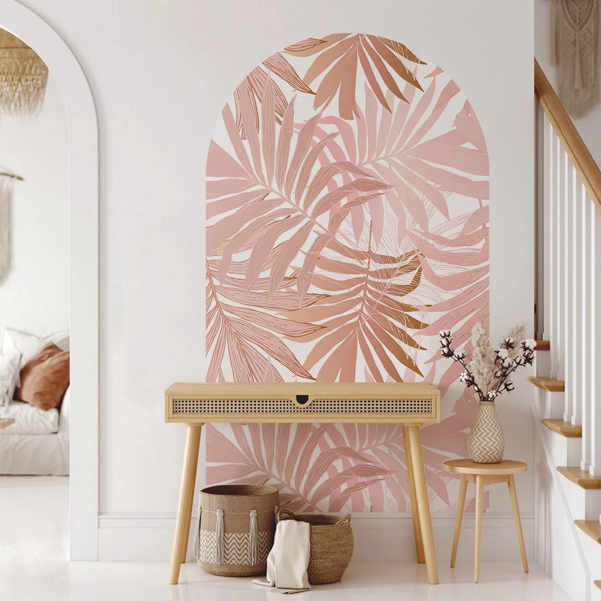 Креативная самоклеящаяся Настенная Наклейка с изображением растений в