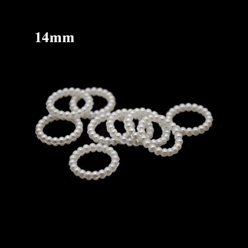 

SHINE 100pcs/lot White Sun Flower Shape Scrapbook Simulated Pearl Beads Sewing Buttons DIY Material Findings BV212