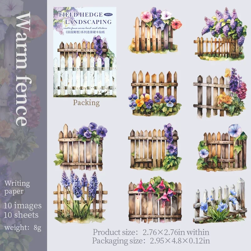 

JIANWU сельский забор серии винтажный цветочный забор пейзажный дизайн наклейка креативный DIY журнал материал коллаж канцелярские принадлежности для скрапбукинга