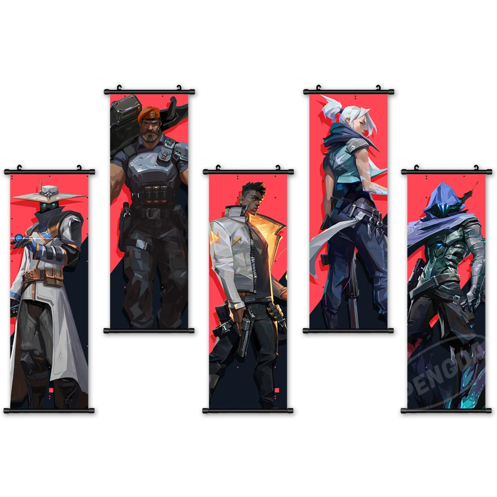 

VALORANT Hang Painting Modern Wall Artwork Character Picture Plastic Scroll Print Canvas Poster Home Decoration For Living Room