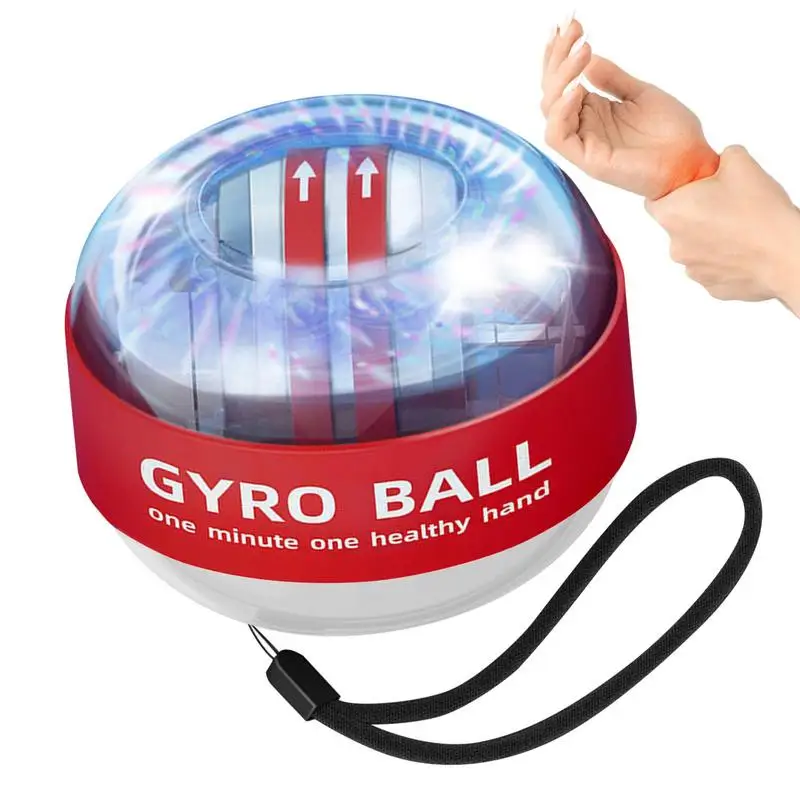 

Gyro Ball Wrist Exerciser Wrist Strengthener Ball With LED Lights Wrist Strengthener Forearm Exerciser For Muscles Training